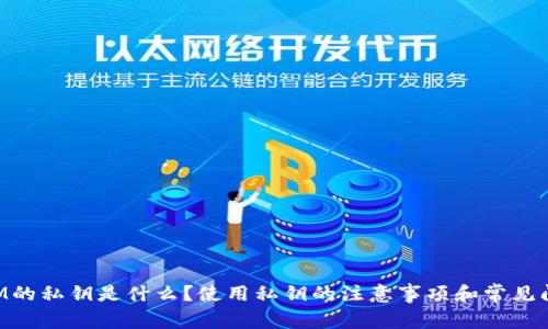 TokenIM的私钥是什么？使用私钥的注意事项和常见问题解答